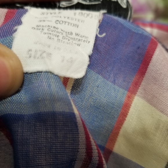 Vintage Lauren Originals plaid shift dress 14 - Picture 5 of 6